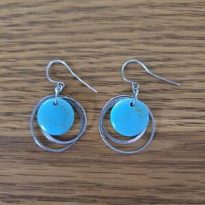 Silver and Turquoise Earrings